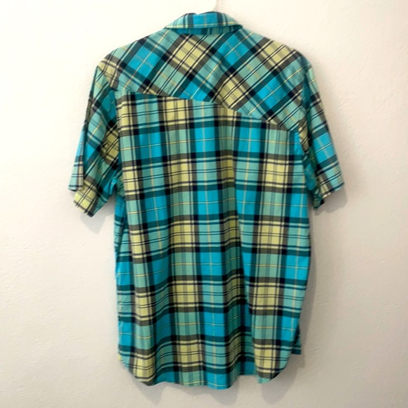 Volcom Plaid Casual Button Shirt Mens Medium - Picture 2 of 5